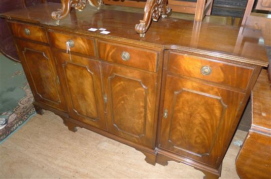 George III style breakfront sideboard(-)